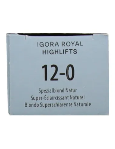 Schwarzkopf Igora Royal Highlifts 12-0 - Rubio Especial Natural 60 ml